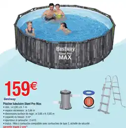 Cora x Carrefour BESTWAY Piscine tubulaire Steel Pro Max offre