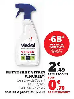 Bi1 Nettoyant vitres vinckel offre