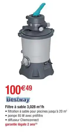 Cora x Carrefour BESTWAY Filtre à sable 3,028 m³/h offre