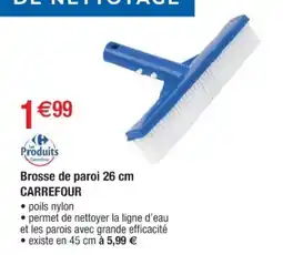 Cora x Carrefour CARREFOUR Brosse de paroi 26 cm offre