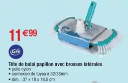 Cora x Carrefour GRE Tête de balai papillon avec brosses latérales offre
