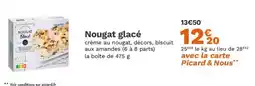 Picard Picard - nougat glacé offre