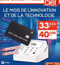 Plein ciel Le mois de l'innovation et de la technologie offre