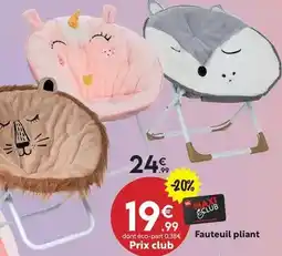 Maxi Bazar Fauteuil pliant offre