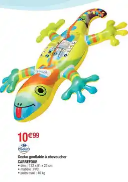 Cora x Carrefour CARREFOUR Gecko gonflable à chevaucher offre