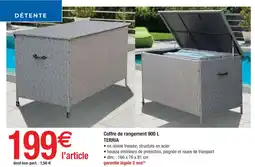 Cora x Carrefour TERRIA Coffre de rangement offre