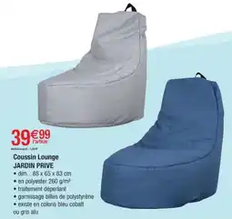 Cora x Carrefour JARDIN PRIVE Coussin Lounge offre