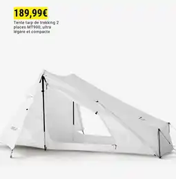 Decathlon Tente tarp de trekking 2 places MT900, ultra légère et compacte offre