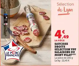 Bi1 Saucisse droite sélection vpf salaisons du mont pilat offre