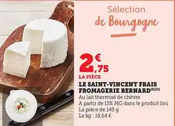 Bi1 Le saint-vincent frais fromagerie bernard offre