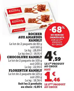Bi1 Rocher aux amandes kambly offre