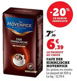 Bi1 Cafe der himmlische movenpick offre