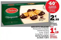 Bi1 Biscuits delacre offre