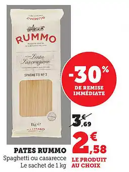 Bi1 Pates rummo offre
