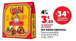 Bi1 Kit repas cholula offre