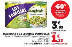 Bi1 Macedoine de legumes bonduelle offre
