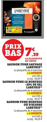 Bi1 Saumon fume sauvage labeyrie offre