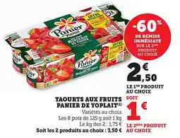 Bi1 Yaourts aux fruits panier de yoplait offre