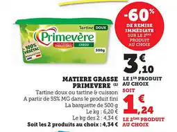 Bi1 Matiere grasse primevere offre