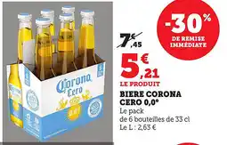 Bi1 Biere corona cero 0,0° offre
