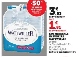 Bi1 Eau minerale naturelle wattwiller offre