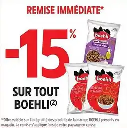 Intermarché Sur tout boehli offre