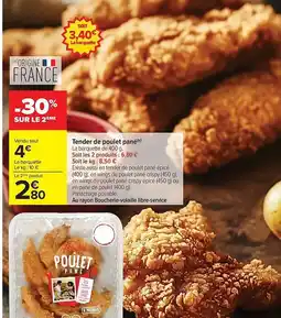 Carrefour Drive Tender de poulet pané offre