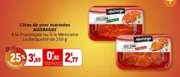 Coccinelle Supermarché Côtes de porc marinées madrange offre