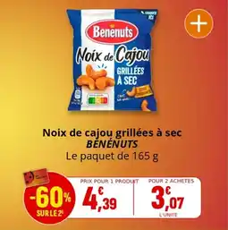 Coccinelle Supermarché Noix de cajou grillées à sec běnénuts offre