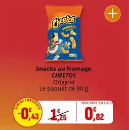 Coccinelle Supermarché Snacks au fromage cheetos offre