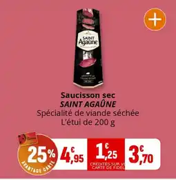 Coccinelle Supermarché Saucisson sec saint agaûne offre