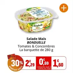 Coccinelle Supermarché Salade maïs bonduelle offre