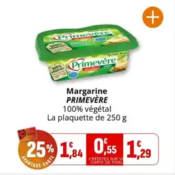 Coccinelle Supermarché Margarine primevère offre