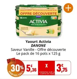 Coccinelle Supermarché Yaourt activia danone offre