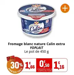 Coccinelle Supermarché Fromage blanc nature calin extra yoplait offre