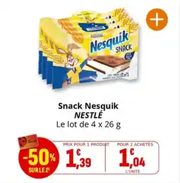 Coccinelle Supermarché Snack nesquik nestlé offre