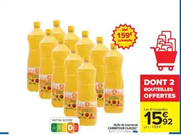 Carrefour Drive CARREFOUR CLASSIC Huile de tournesol offre