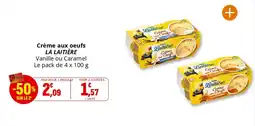 Coccinelle Supermarché Crème aux oeufs la laitière offre