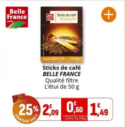 Coccinelle Supermarché Sticks de café belle france offre