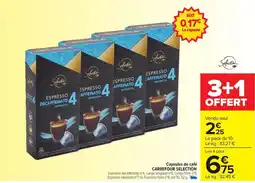 Carrefour Drive CARREFOUR SELECTION Capsules de café offre
