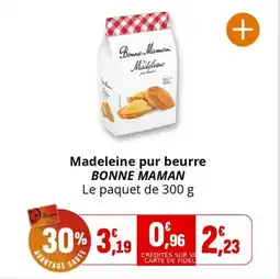 Coccinelle Supermarché Madeleine pur beurre bonne maman offre