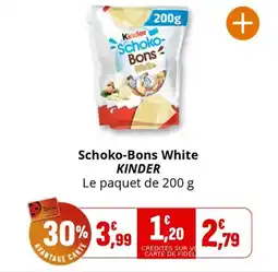 Coccinelle Supermarché Schoko-bons white kinder offre