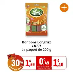 Coccinelle Supermarché Bonbons longfizz lutti offre