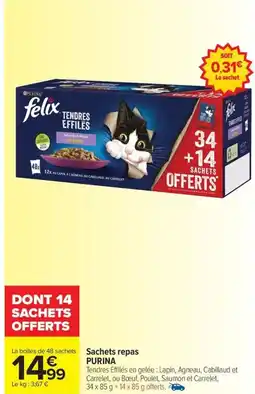 Carrefour Drive PURINA Sachets repas offre