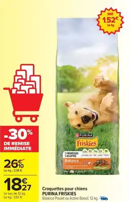 Carrefour Drive PURINA FRISKIES Croquettes pour chiens offre
