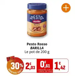 Coccinelle Supermarché Pesto rosso barilla offre