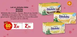 Coccinelle Supermarché Lait et céréales bébé blédidej blédina offre