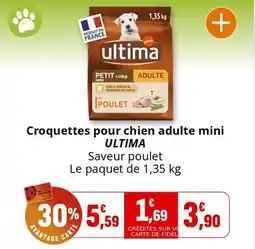 Coccinelle Supermarché Croquettes pour chien adulte mini ultima offre