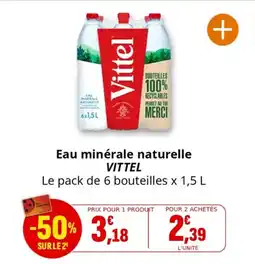 Coccinelle Supermarché Eau minérale naturelle vittel offre