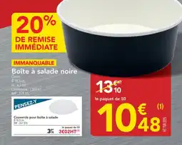 METRO BoĂźte Ă salade noire offre